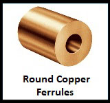 round copper ferrules